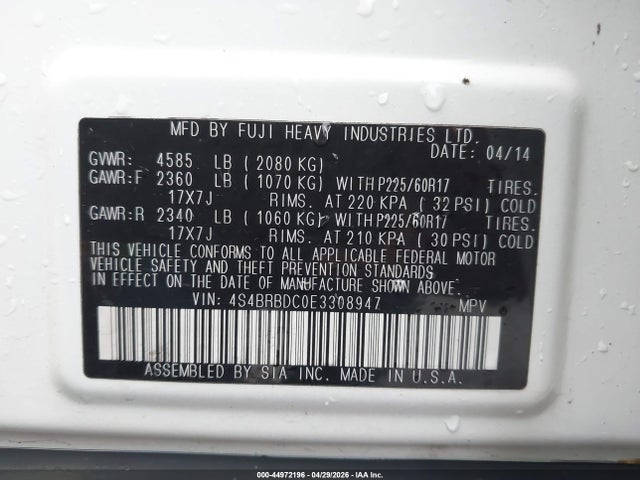 Subaru Outback 2.5i Premium