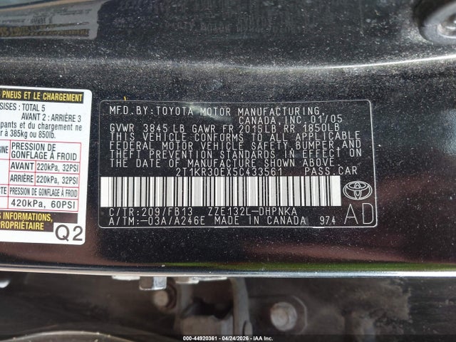 Toyota Matrix Xr