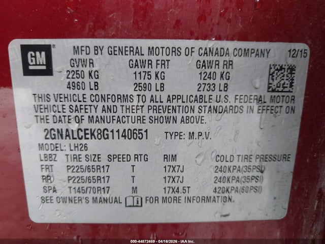Chevrolet Equinox Lt