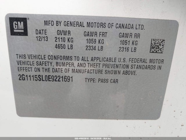 Chevrolet Impala 1lt