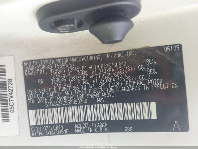 Toyota Sienna Xle Limited