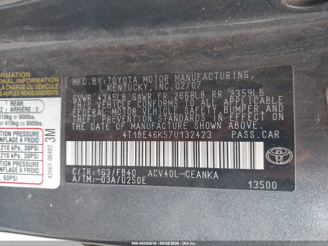 Toyota Camry Le