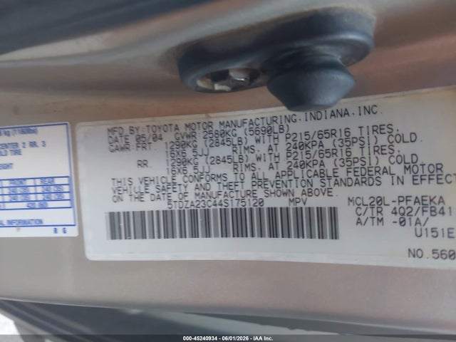 Toyota Sienna Le