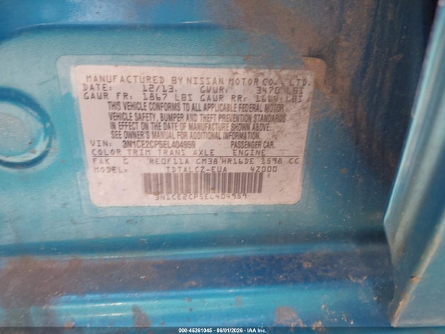 Nissan Versa S Plus