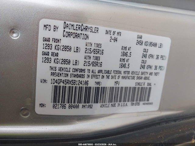 Dodge Caravan Sxt