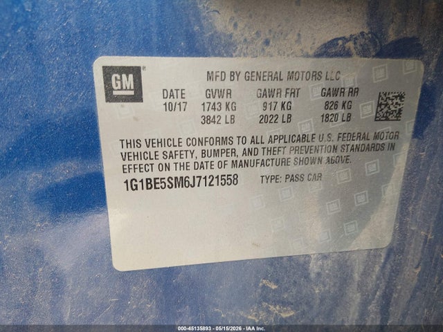 Chevrolet Cruze Lt Auto