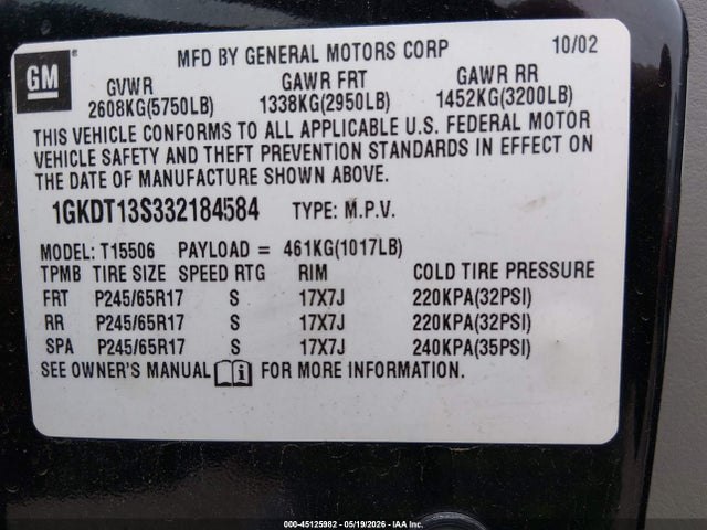GMC Envoy Slt