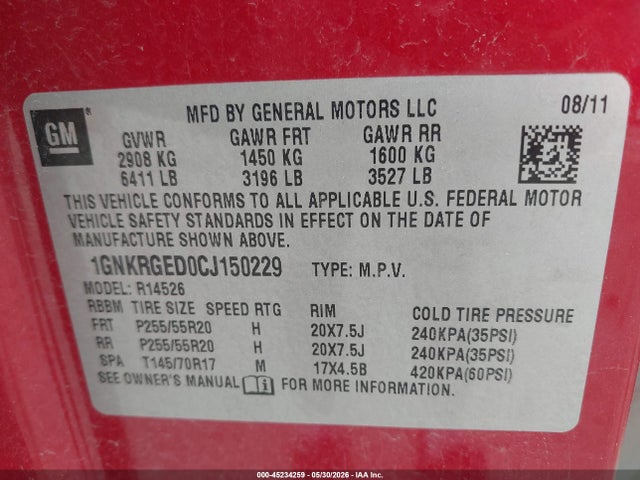 Chevrolet Traverse 1lt