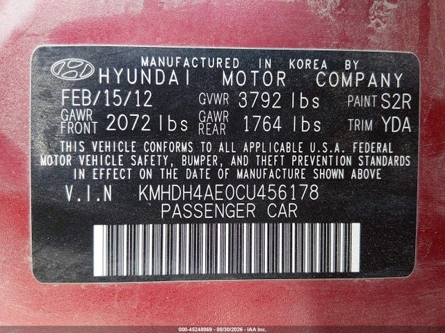 Hyundai ELANTRA Limited (ulsan Plant)