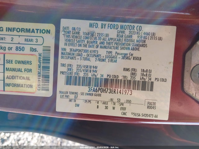 Ford Fusion Se