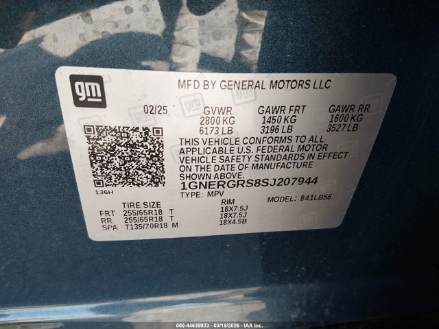 Chevrolet Traverse Fwd Lt