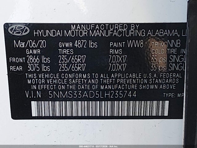 Hyundai SANTA FE Sel