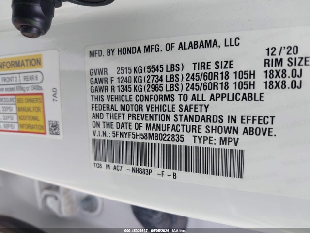 Honda Pilot 2wd Ex-l