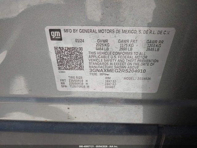 Chevrolet Equinox Fwd Rs