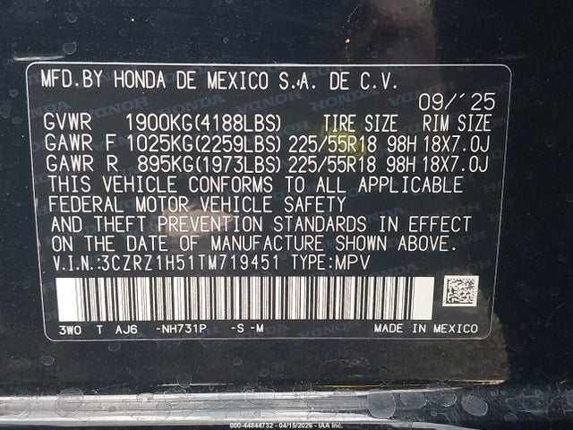 Honda HR-V 2wd Sport