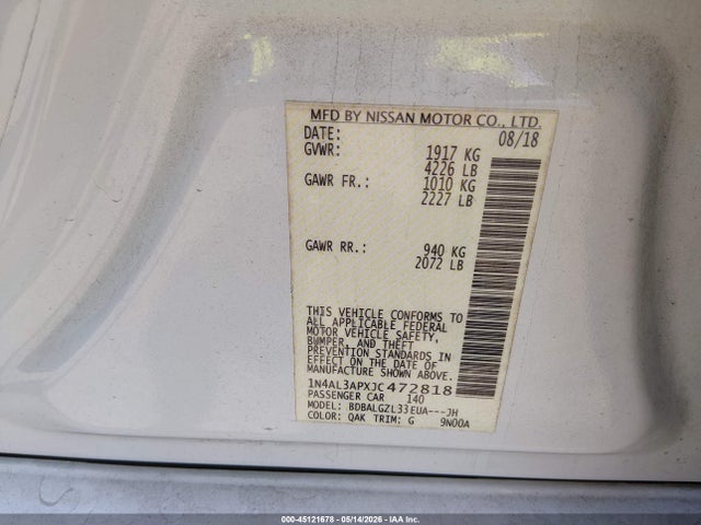 Nissan Altima 2.5 S