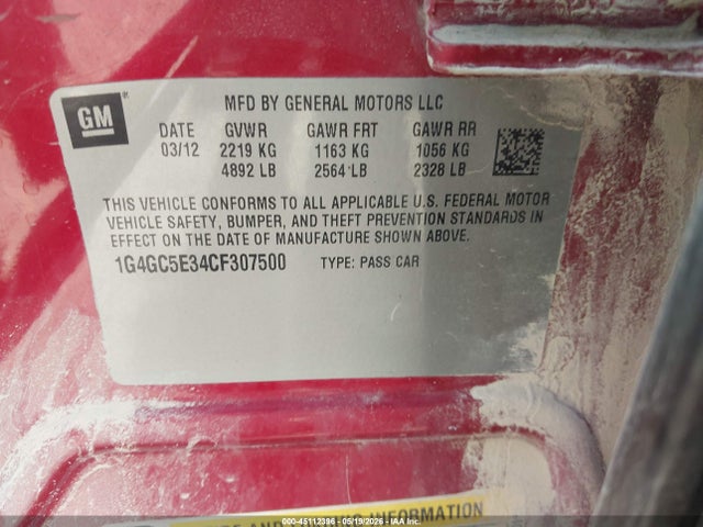 Buick LaCrosse Leather Group