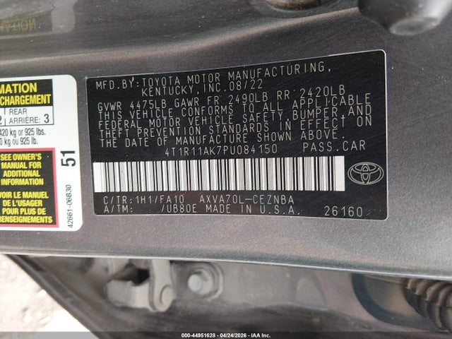 Toyota Camry Le
