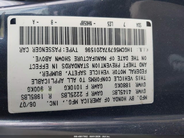 Honda Accord 2.4 Ex