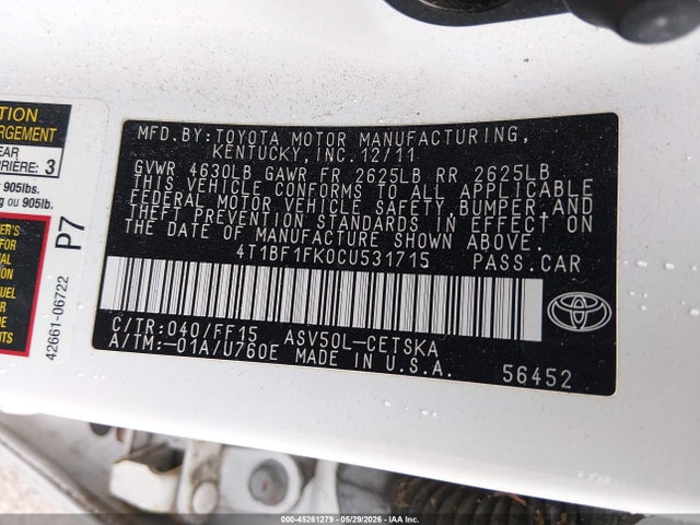 Toyota Camry Se