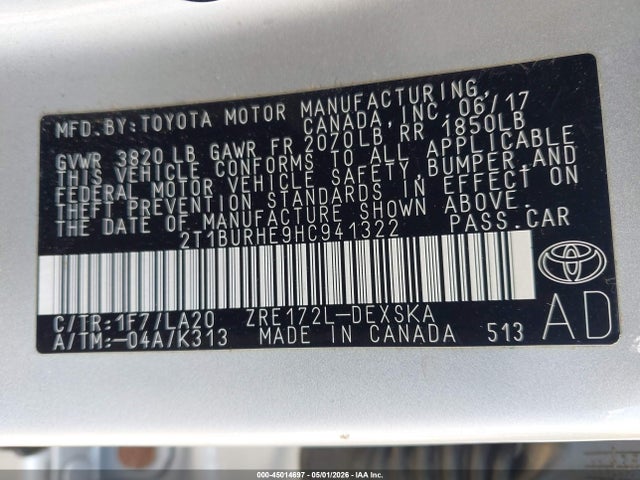 Toyota Corolla Xse