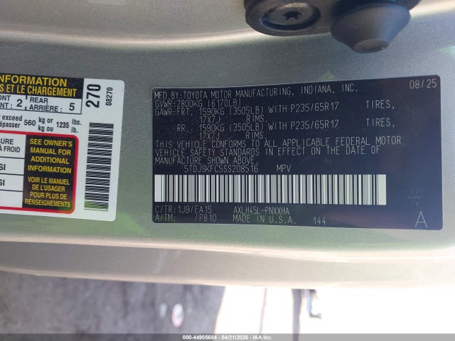 Toyota Sienna Xle