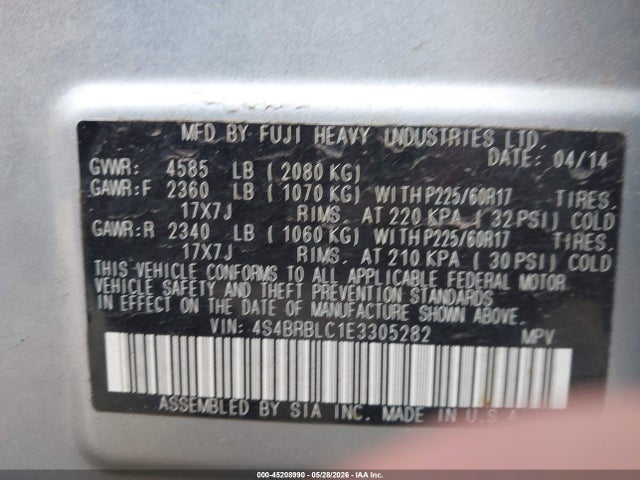 Subaru Outback 2.5i Limited