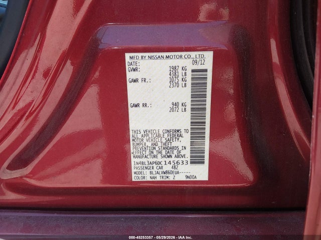 Nissan Altima 3.5 Sl