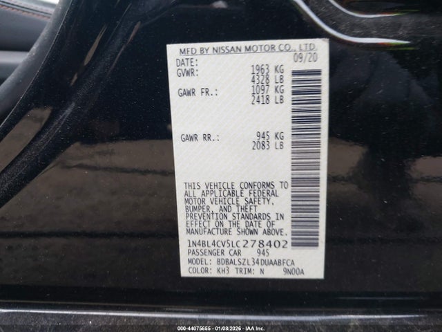 Nissan Altima Sr Fwd