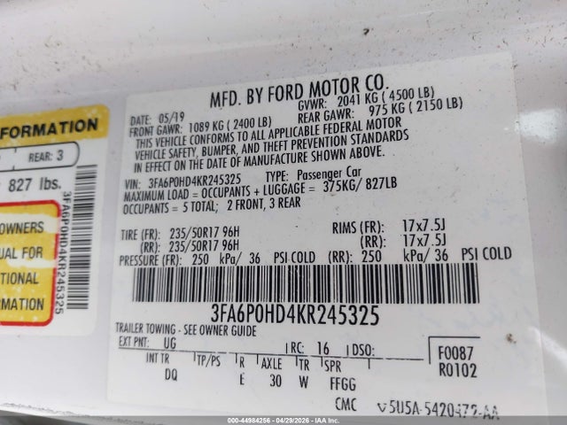 Ford Fusion Se