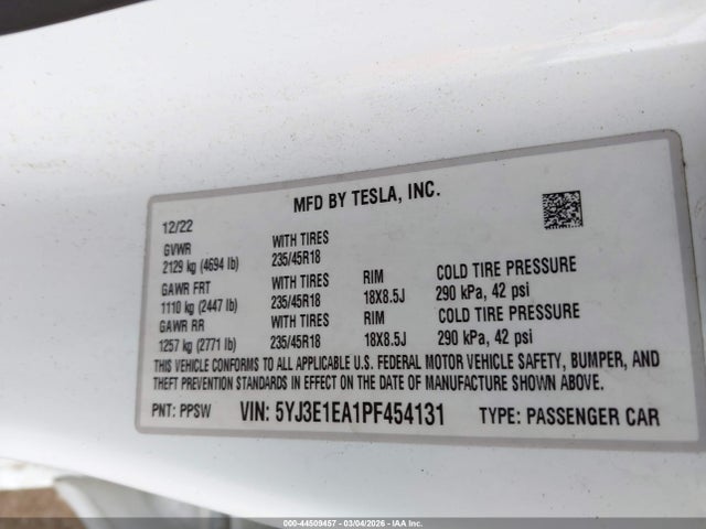 Tesla Model 3 Rear-wheel Drive