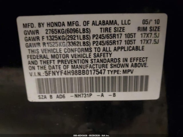 Honda Pilot Touring
