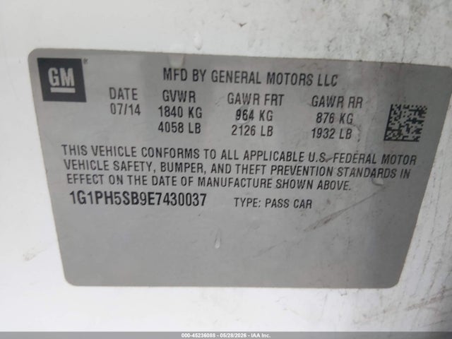 Chevrolet Cruze Eco Auto