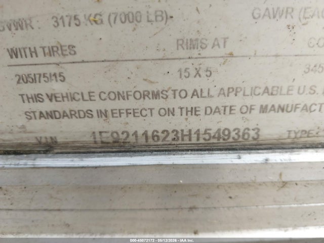 Eagle 7x16 Ta2 Enclosed Trailer