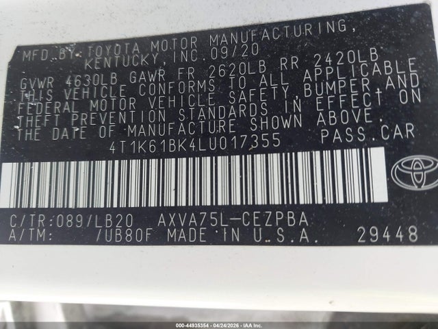 Toyota Camry Xse Awd