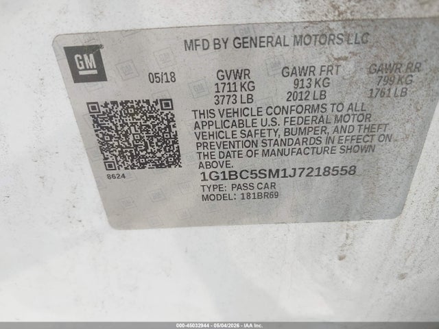 Chevrolet Cruze Ls Auto