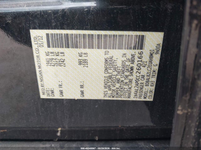 Nissan Altima 2.5 S