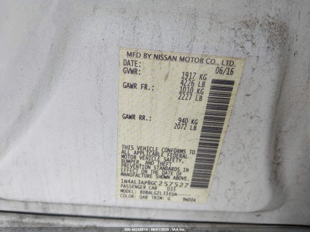 Nissan Altima 2.5 S