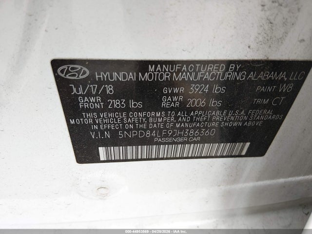Hyundai ELANTRA Sel