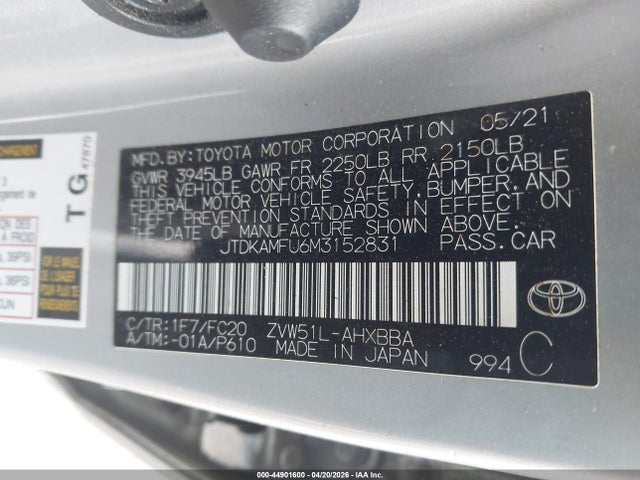 Toyota Prius L Eco