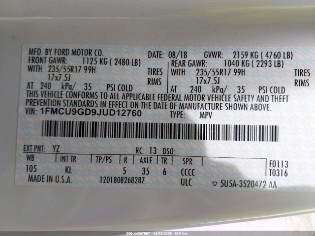 Ford Escape Se