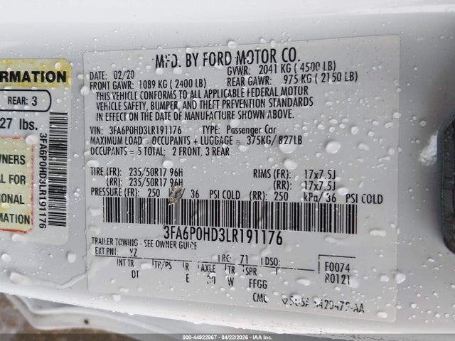 Ford Fusion Se