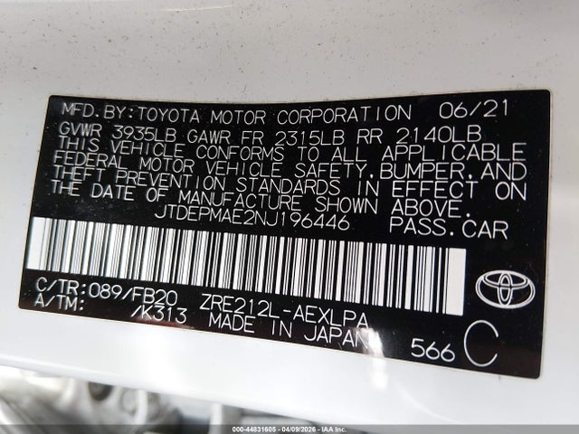 Toyota Corolla Le