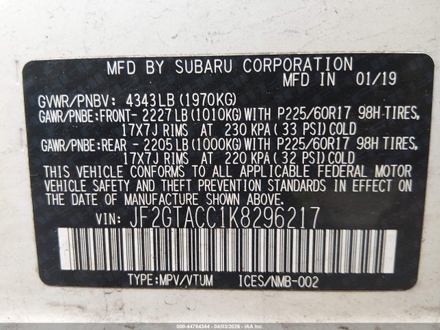 Subaru Crosstrek 2.0i Premium