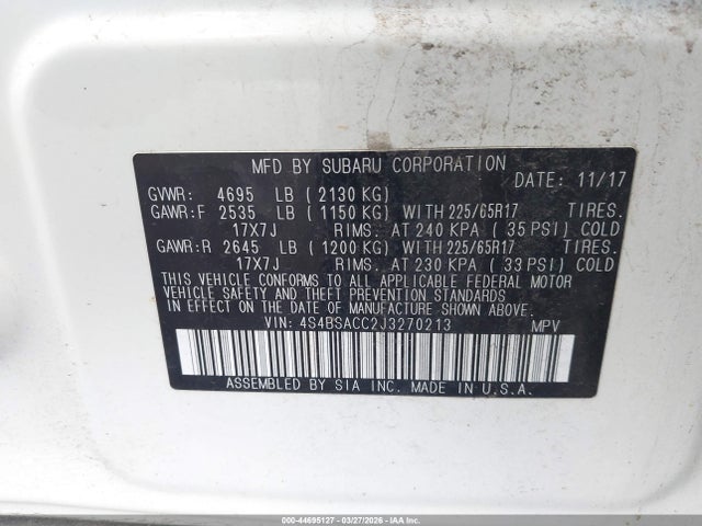 Subaru Outback 2.5i Premium