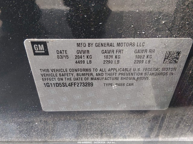 Chevrolet Malibu 2lt