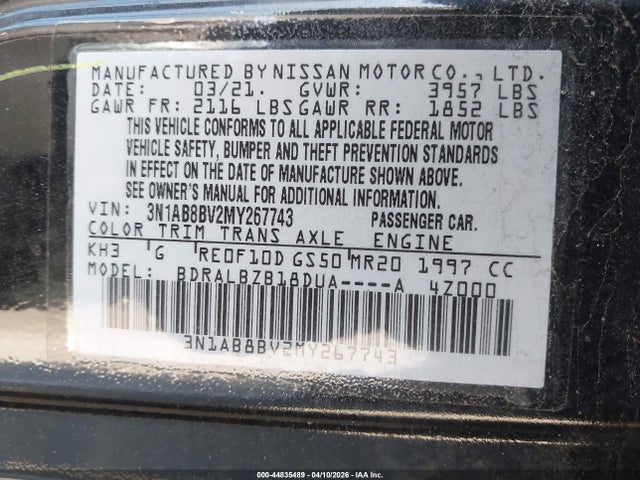 Nissan Sentra S Xtronic Cvt