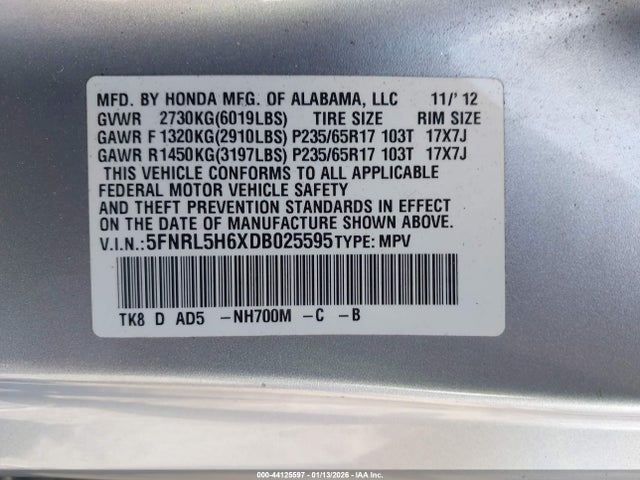 Honda Odyssey Ex-l