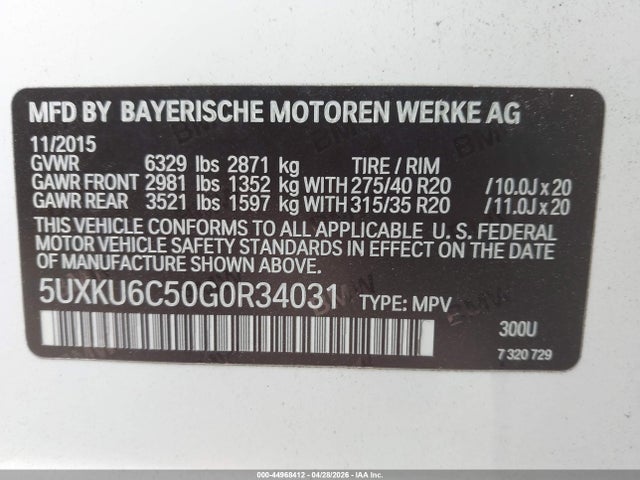 BMW X Series Xdrive50i