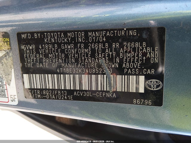 Toyota Camry Le